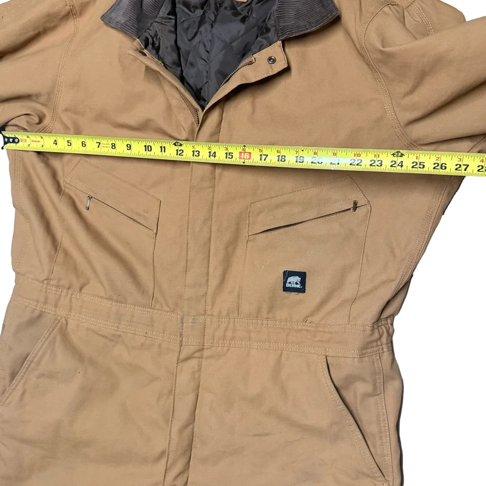 Men's BERNE. Brown XL Brown Insulated Coveralls